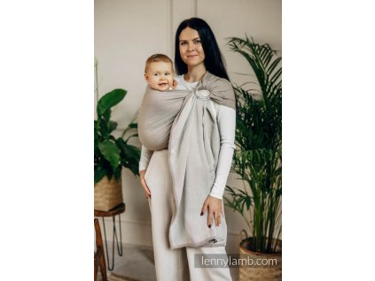 LennyLamb Ring Sling Little Herringbone Almond 1,8m