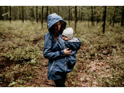 10437 3 fun2bemum babywearing softshell jacket enigma indigo melange kurtka softshell do noszenia 8