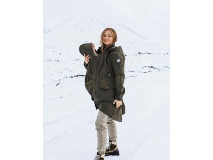 10527 5 fun2bemum babywearing maternity parka softshell khaki 5 800x994