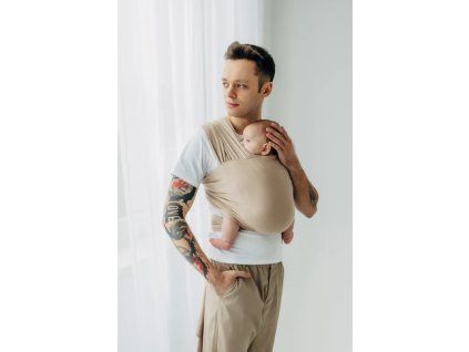 LennyLamb elastický šátek - Nude Beige