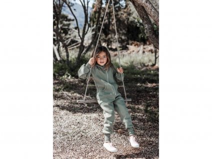 12057 3 fun2bemum baby toddler overall kombinezon bawelniany cotton oliwka olive 2