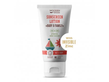 3d6b84c699d3a864b9b6671163c66748 opalovacie telove mlieko v tube baby family spf 50 woodenspoon 150 ml (1)