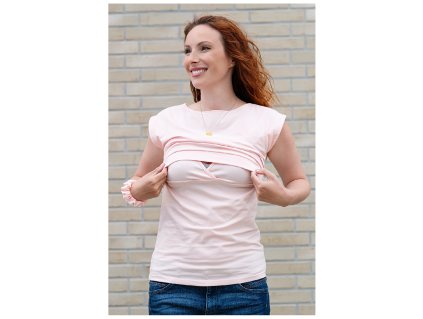 1721 2 kojici tricko sofia light pink top kousek