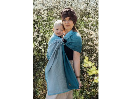 LennyLamb Ring Sling Little Herringbone Ombre Bebop 1,8m