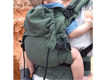 babymonkey ergonomicke nositko regolo essential khaki green