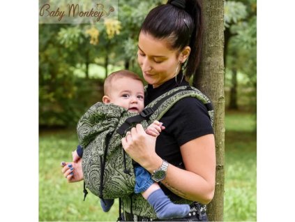babymonkey ergonomicke nositko regolo mehindi green (3)