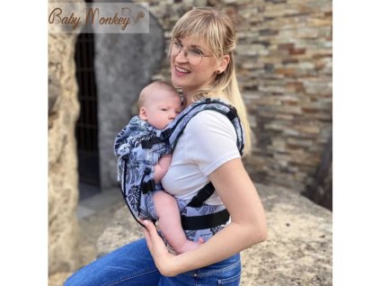 Novorozenecké nosítko BabyMonkey Regolo - Rainforest světle zelené