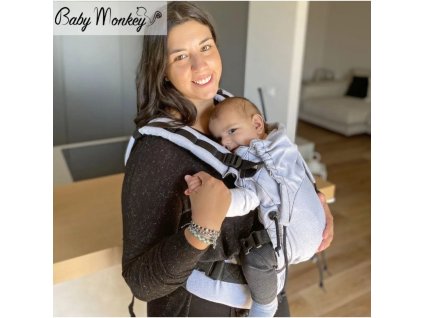 babymonkey ergonomicke nositko regolo essential light grey