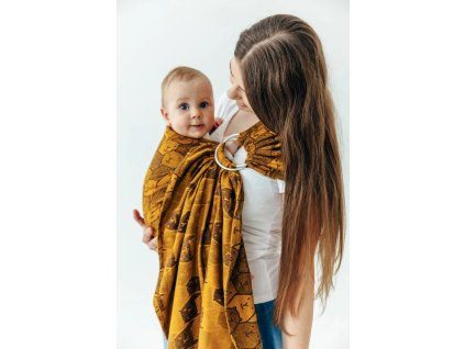 LennyLamb Ring Sling Capybaras Tribu - délka 1,8 m