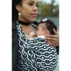 Yaro Ring Sling Triggers Ultra Black White 30% bambus