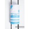 LennyLamb Zavinovací šátek Iced Lace Turquoise & White