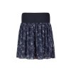 Angel Wings Sukně dámská krátká Šedá s květy