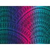 LennyLamb MAXI zavinovací šátek Peacock's Tail Black Opal