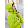 Angel Wings Softshell bunda bez zipu na zádech Kiwi zelená