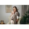 LennyLamb Ring Sling Little Herringbone Baby Caffe Latte 1,8m