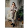 LennyLamb Ring Sling Little Herringbone Baby Caffe Latte 1,8m