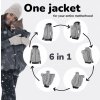 10011 5 graphite babywearing softshell jacket everest front back06