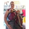 DVOJČECÍ Ring Sling Yaro Ava Trinity Maroon Rainbow Choco High Wool