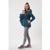 10428 10 fun2bemum babywearing softshell jacket enigma petrol melange maternity kurtka ciazowa do noszenia dzieci zielen butelkowa 1