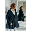 LennyLamb Long Cardigan Peacock's Tail Pitch Black