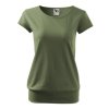 Tričko dámské City (Barva Khaki, Velikost XXL)