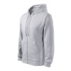 Mikina pánská Trendy Zipper (Barva Světle šedý melír, Velikost XXXL)