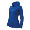 Mikina dámská Trendy Zipper (Barva Královská modrá, Velikost L)