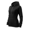 Mikina dámská Trendy Zipper (Barva Černá, Velikost XXL)