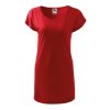 Tričko/šaty dámské Love (Barva Červená, Velikost XL)