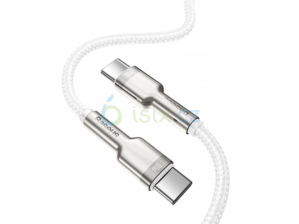 Baseus Cafule Series Metal Data Cable Type-C/Type-C 100W 2m White