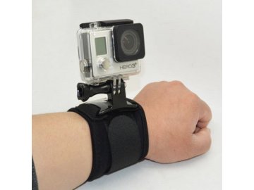 Velcro Wrist, držák na zápěstí otočný nebo pevný pro Gopro, Sjcam, gitup