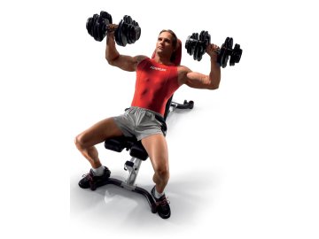 Vystavený kus Set dvou nakládacích jednoručních činek BOWFLEX select TECH 1090 4,5-40 kg