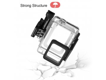 puluz gopro hero5 45m waterproof housing case with quick release mount and screw 8