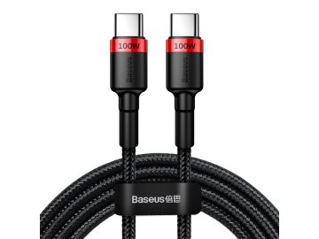 baseus cafule pd2 0 100w flash charging usb for type c cable 20v 5a 2m red lack