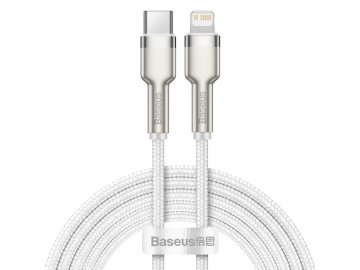 baseus cafule series metal data cable type c lightning pd 20w 2m white