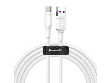 baseus double ring quick charge cable usb for type c 5a 2m white