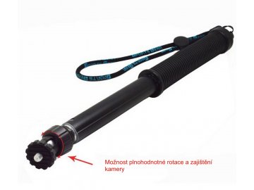 Nový Monopod, s aretací, pro GoPro Hero 4S/4/3+/3/2/1,SONY, Sjcam, Gitup. Délka: 32-75CM. v černé barvě