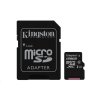 Kingston 128GB Micro SecureDigital (SDXC UHS-I) Card, Class 10 + SD adaptér