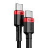 baseus cafule pd2 0 100w flash charging usb for type c cable 20v 5a 2m red lack (3)