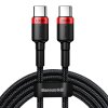 baseus cafule pd2 0 100w flash charging usb for type c cable 20v 5a 2m red lack
