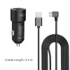 viofo type c dual usb cigarette car charger with 35m power cable for a229t130a139a139pro