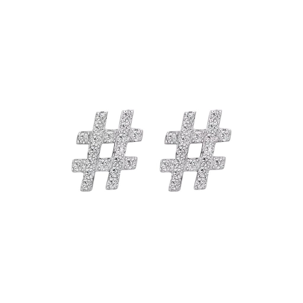 Stříbrný prstýnek HASHTAG