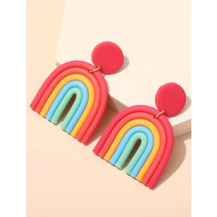 1392 Náušnice z farebnej živice