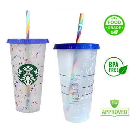 Plastový kelímek Starbucks 710ml KONFETI