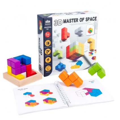 Drevená hra - 3D tetris