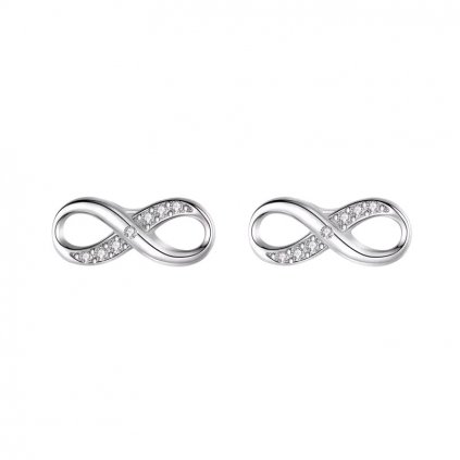 Strieborné náušnice INFINITY