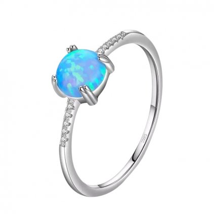 Strieborný prsteň OPÁL