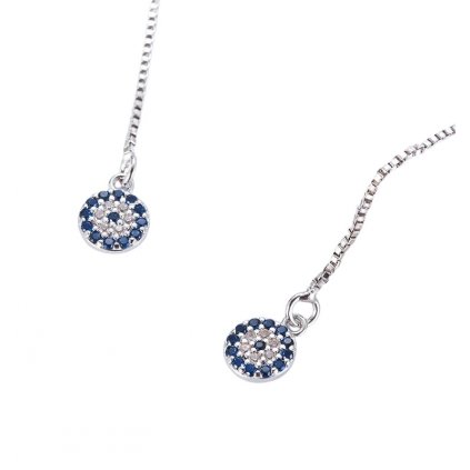 Strieborné náušnice HAMSA