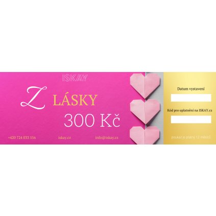 Elektronický darčekový poukaz Z LÁSKY
