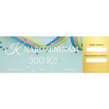 Elektronický darčekový poukaz K NARODENINÁM